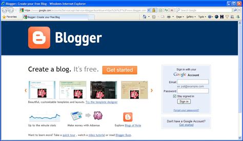 blogspot log in.